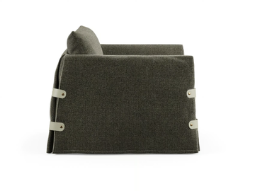 BOTTON UP - Upholstered fabric armchair with armrests by Liu Jo Living Collection - view 3